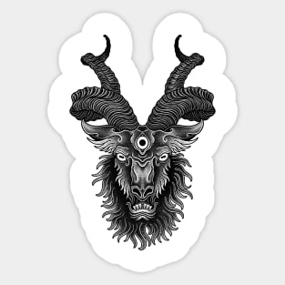 Dark goat Sticker